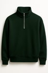 Quarter-Zipper — Forest Green
